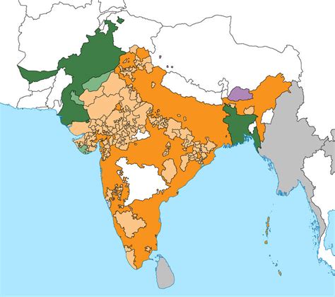 Detail Blank Map Of Indian Subcontinent Koleksi Nomer