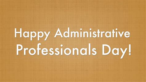 Happy Administrative Professionals Day Youtube