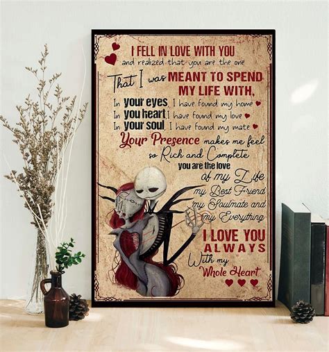 Jack Sally I Fell In Love With You With My Whole Heart Canvas