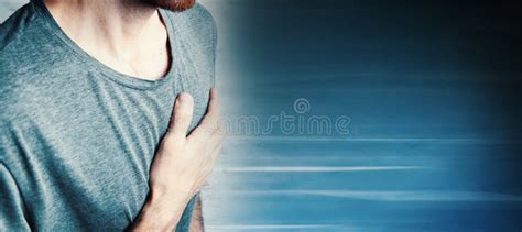Man Having Chest Pain Heart Attack Stock Image Image Of Heart
