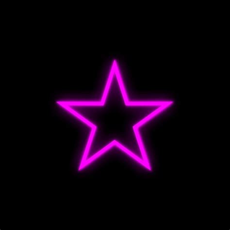 Premium Vector A Purple Star With Neon Lights On It