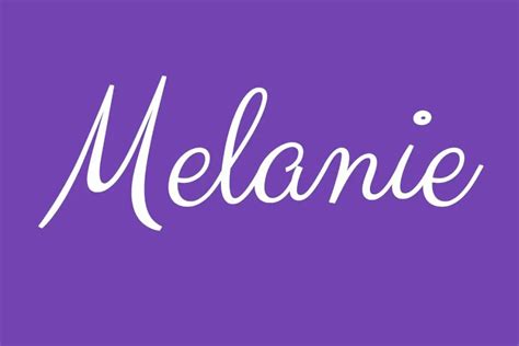 BIBLICAL MEANING OF THE NAME MELANIE