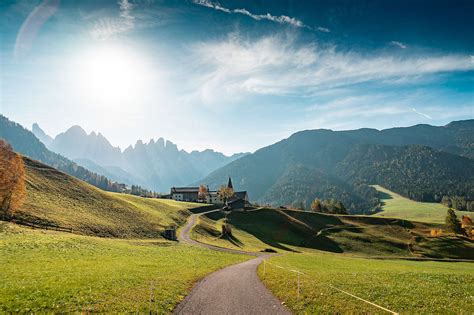 Morning View Of Dolomites Mountains Italy Free Stock Photo Picjumbo