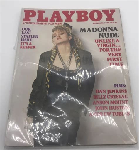 SEPT 1985 PLAYBOY Magazine Madonna Nude Last Stapled Issue Like New