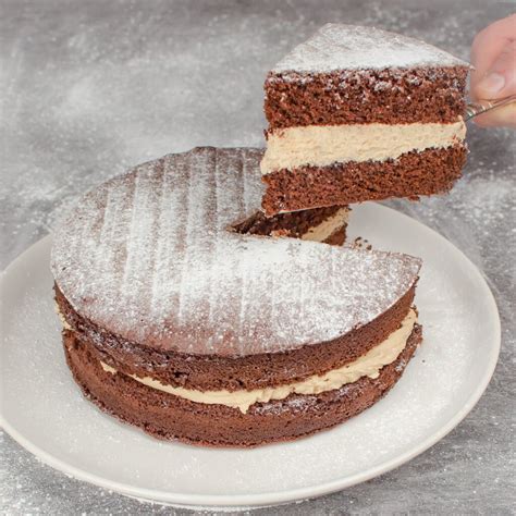 Chocolate Victoria Sponge Cake Easy British Recipe By Flawless Food