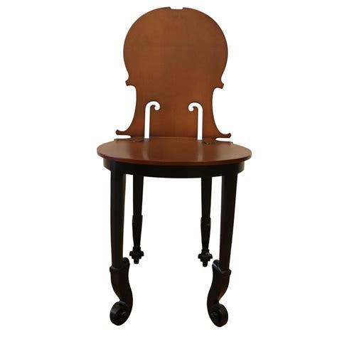 Garten sky skirted dining side chairs set of 2 $600. Cello Chair by Arman, Number 4/50, Wood, France at 1stdibs