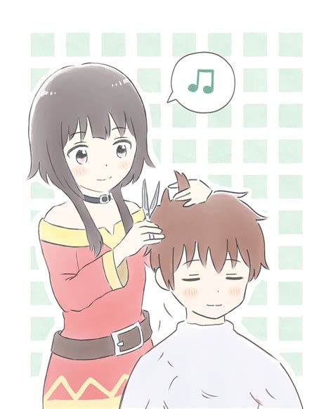 Megumin Giving Kazuma A Haircut Rkazumin