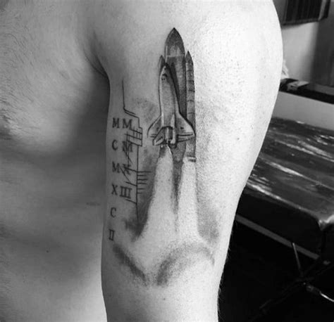 Former nasa administrator mike griffin often pointed out that spaceflight is so very difficult that humans can handle the hazards only if they're at. 40 Spaceship Tattoo Designs For Men - Outer Space Ink Ideas