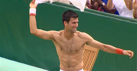 World Novak Djokovic Is Shirtless Again Celebrate The Finals Win