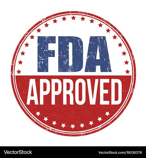 Fda Approved Stamp Royalty Free Vector Image Vectorstock