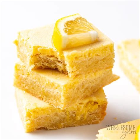 These lemon bars are sweet, tangy, smooth, and super tasty!! Keto Low Carb Lemon Bars Recipe | Wholesome Yum | Low carb ...
