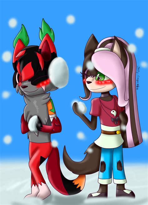 Snowball Fight Commission By Dragoncosmos On Deviantart
