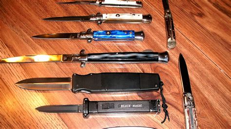 A switchblade, (also known as an automatic knife, switch, or in british english flick knife) is a type of knife with a folding or we also carry italian switchblades. Switchblade - German Switchblade Knives - German Choices