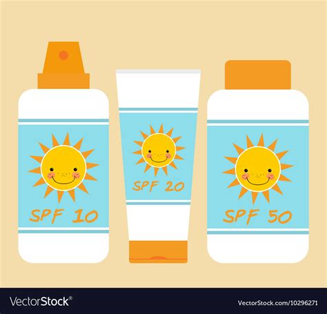 Bottle Sunscreen Cartoon Sunscreen Graphy Shampoo Logo Cartoon