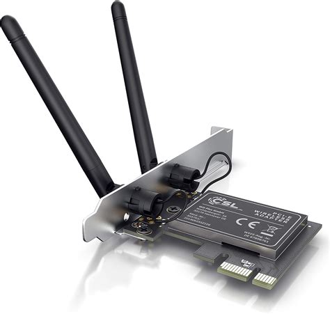 Csl Scheda Di Rete Wlan Pcie 2 X Mimo 300 Mbit S 24 Ghz 2