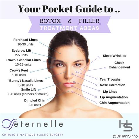 Template Botox Face Chart