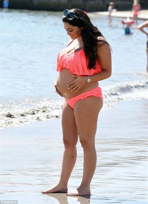 Casey Batchelor Shows Off Blossoming Baby Bump In Lanzarote Daily Mail Online