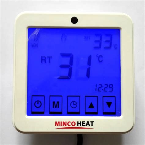 V Lcd Touch Screen Room Underfloor Heating Thermostat Weekly Programmable Thermoregulator