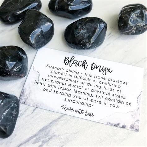 Benefits Of Black Onyx Gemstone Healing Crystal Healing Stones