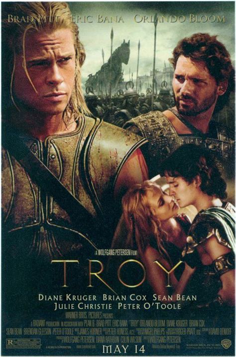 troy 11x17 movie poster 2004 film movie see movie epic film great films good movies