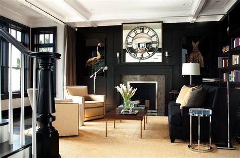 Brown and black are seemingly on two opposite sides of the neutral coin: Black And White Living Rooms Design Ideas