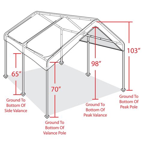 Sheds shelterlogic parts shelterlogic greenhouse shelterlogic reviews shelter logic instructions 10×20 save on everything from portable garages carport kits storage sheds and garage in a box. Canopy Garage Top Frame 10 x 20 Big Tent Portable Parking Carport Car Shelter | eBay