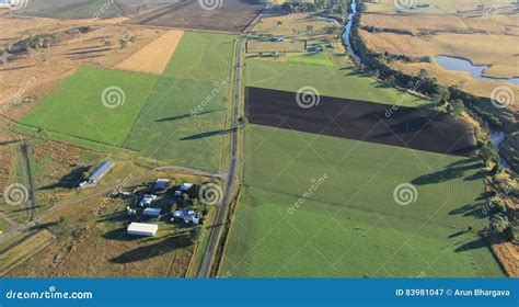 Aerial View Of Green Grass Landscape Stock Image Image Of Breath