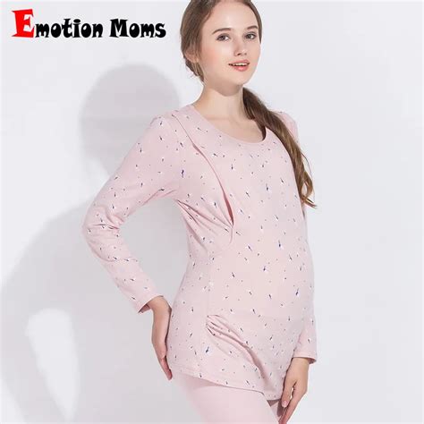 Emotion Moms Maternity Nursing Sleepwear Sets Pregnancy Pajamas Clothes