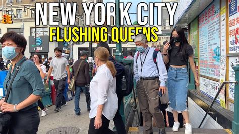 ⁴ᴷ Walking Flushing Queens Nyc Biggest Asian Neighborhood That You