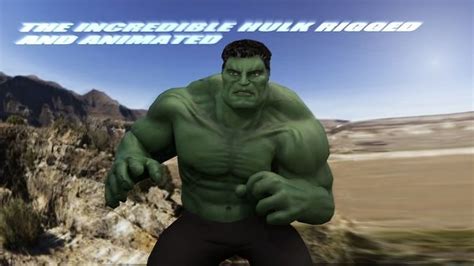 3d Model Hulk 2003 Inspired Rigged And Animated Vr Ar Low Poly