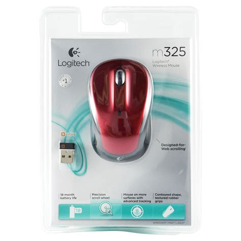 Logitech Wireless Mouse M325 Metallic Red Mice Meijer Grocery