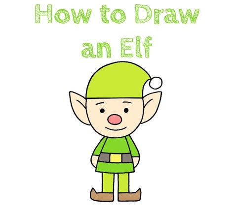 How To Draw An Elf For Kids How To Draw Easy