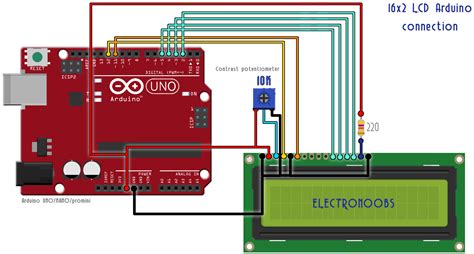 Schematic For 16x2 LCD Example With Arduino 14190 Hot Sex Picture