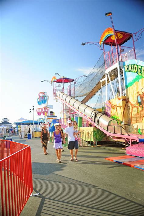 Enjoy the rollercoasters and rides at Wildwood boardwalk on your summer