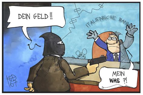 Das sorgt für zwist in der regierung. Italiens Banken By Kostas Koufogiorgos | Business Cartoon ...