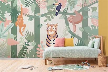 Murals Childrens Wallpapers Bedroom Rooms Walls Jungle
