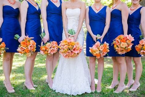 Orange And Royal Blue Wedding Ideas