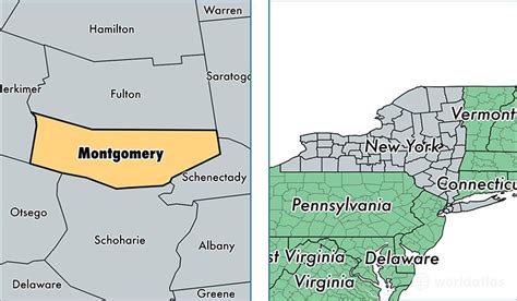 Montgomery County New York Map Of Montgomery County Ny Where Is