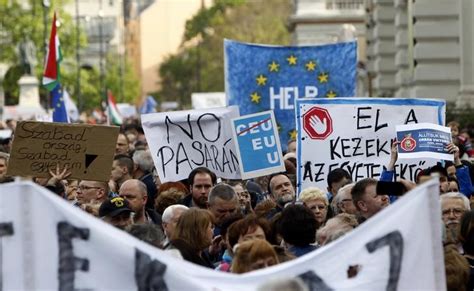Hungarians Protest Against Bill That Could Oust Soros University