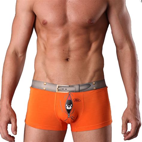 Mens Underwear Boxers Brand Cartoon Male Novelty Fashion Modal Panties