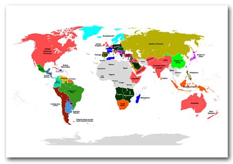 world map maps framed art giclee art print