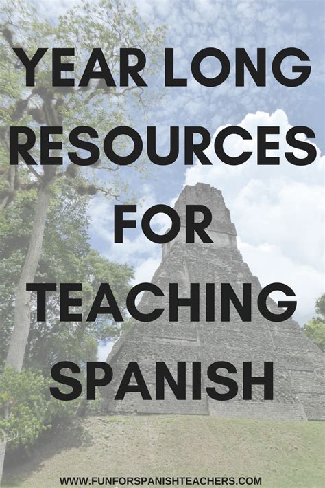 Year Long Spanish Resources For Elementary Spanish Curriculum Big