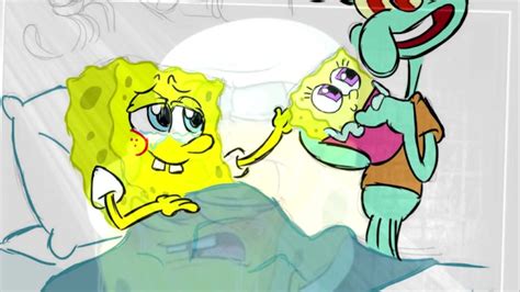 spongebob kiss squidward