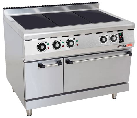 Electric Solid Top Stove With Electric Oven Catro Catering Supplies