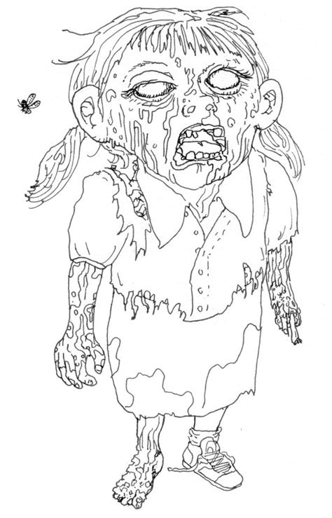 Ugly Zombie Coloring Page Free Printable Coloring Pages For Kids