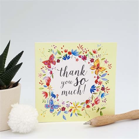 Thank You So Much Christian Card Card With Bible Verse Etsy Australia