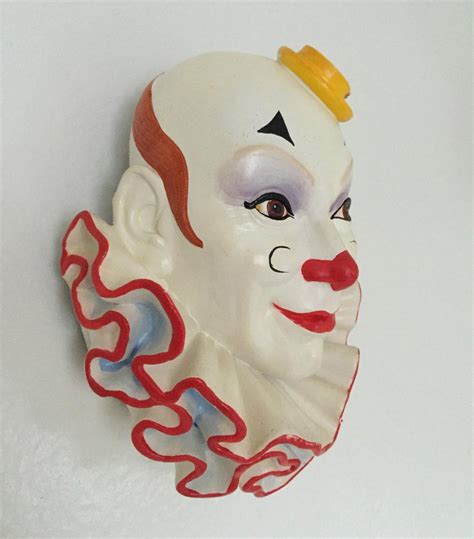 Vintage Clown Head Wall Plaque Model No 2 Legend Products England Chalkware 1756456620