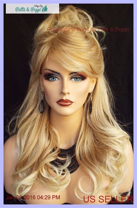 Long Wavy Heat Friendly Wig Highlighted T27613 Blond Duet Gorgeous