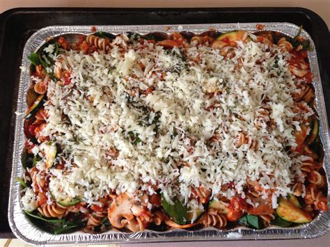 Healthy Baked Turkey Pasta With Zucchini Mushrooms Spinach Whole