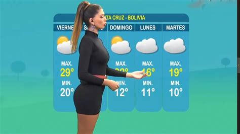 Anabel Angus Weather Presenter From Bolivia 05072018 Youtube